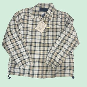 NEW! Vtg Catalina Womens L (14/16) Jacket Windbreaker Plaid Full Zip Vintage NWT